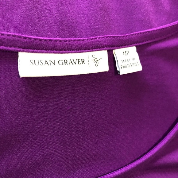 Susan Graver Petite Medium Purple Dress - Picture 4 of 5